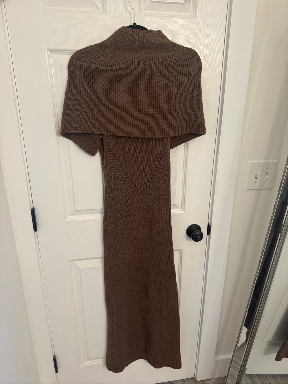 Cider Brown Knit Maxi Dress